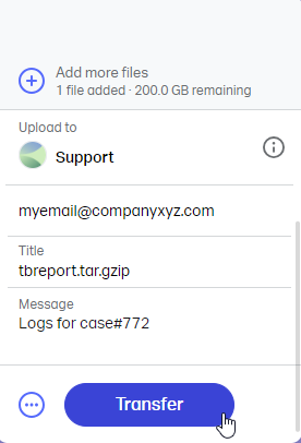 Wetransfer transfer files