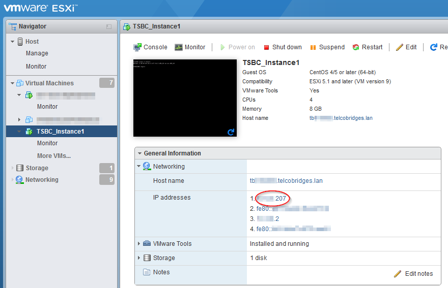 vmware web ip