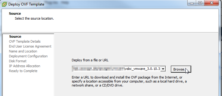 vmware ovf location