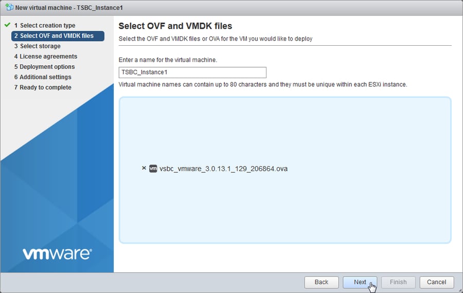 vmware web browse ova