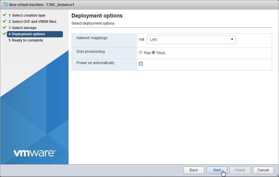 vmware web deployment options