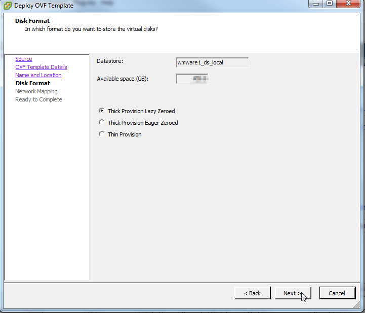 vmware disk