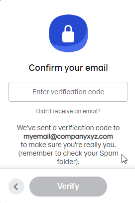 Wetransfer verify email
